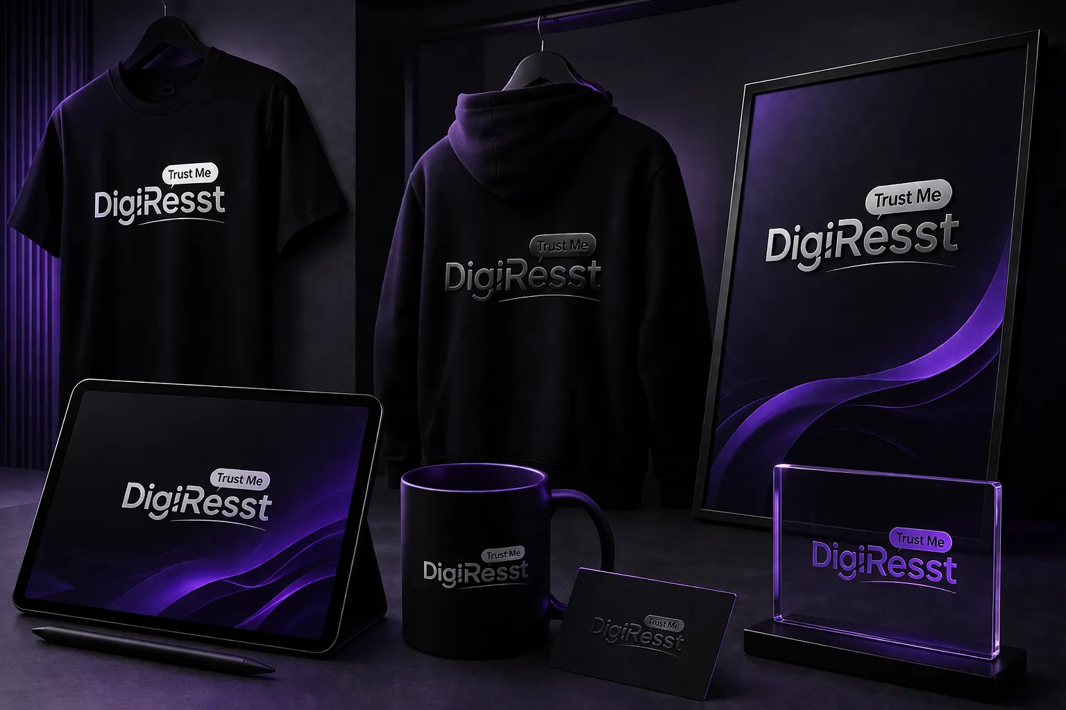 Digi Resst logo design portfolio